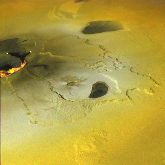 A Continuous Eruption on Jupiter's Moon Io