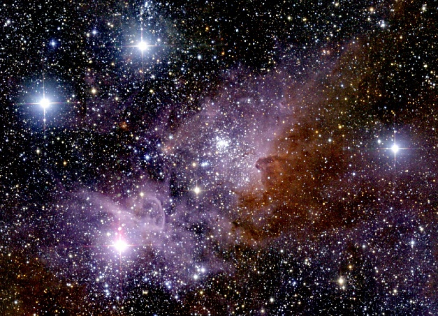 The Carina Nebula in Infrared