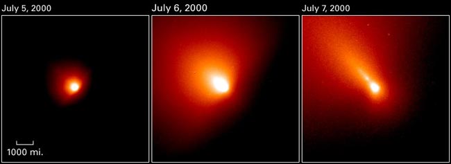 Comet LINEAR Breaks Up