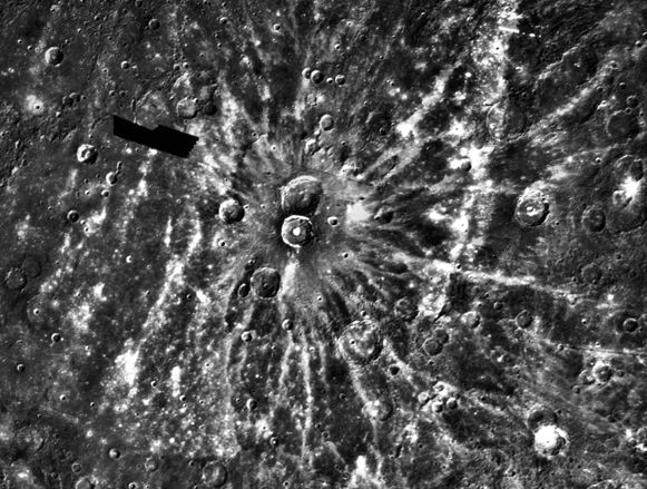 Degas Ray Crater on Mercury
