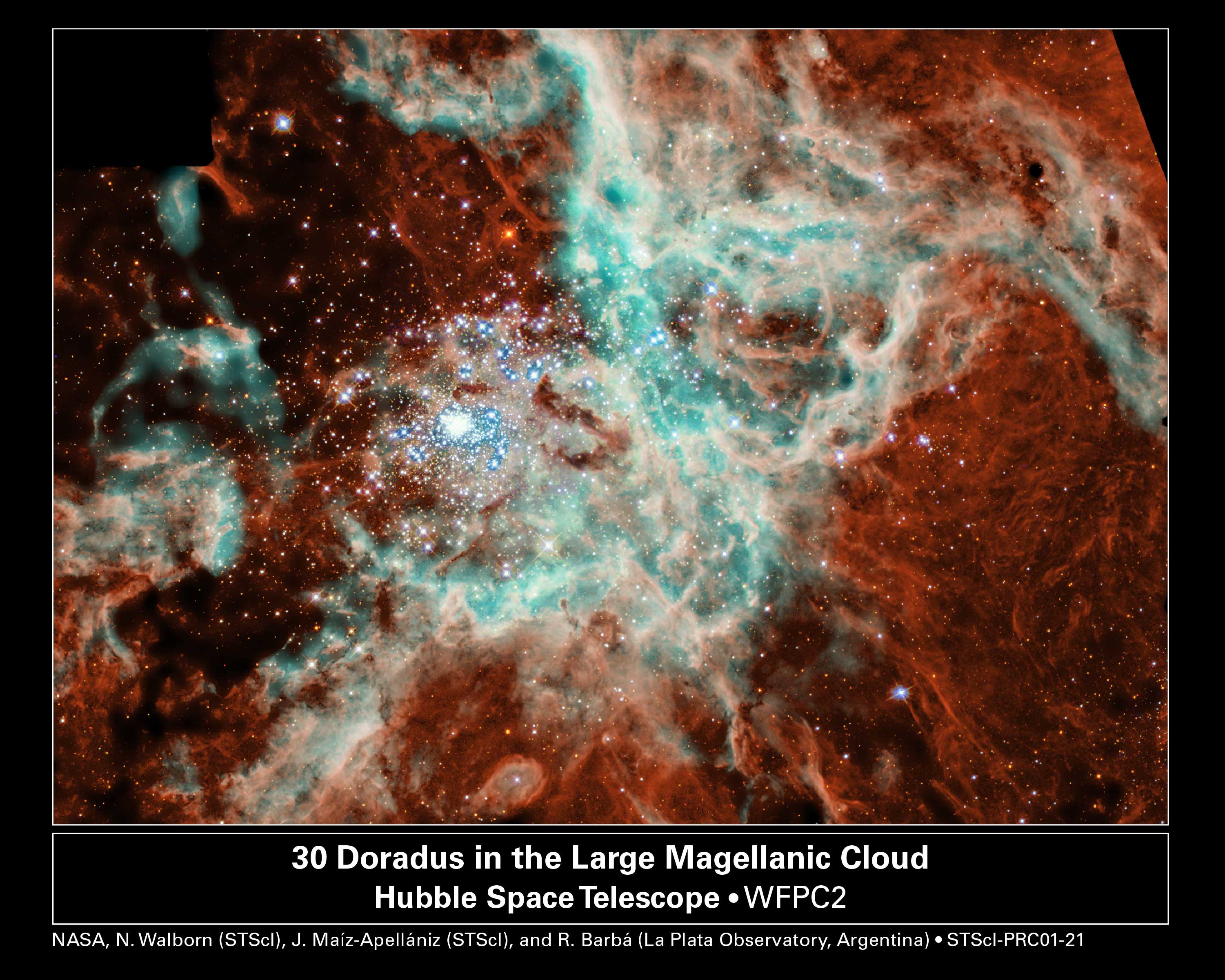 Star Cluster R136 Bursts Out