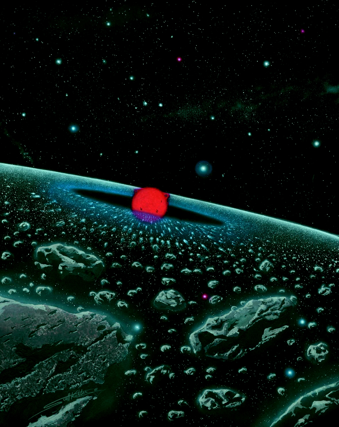 Water Found Around Nearby Star CW Leonis