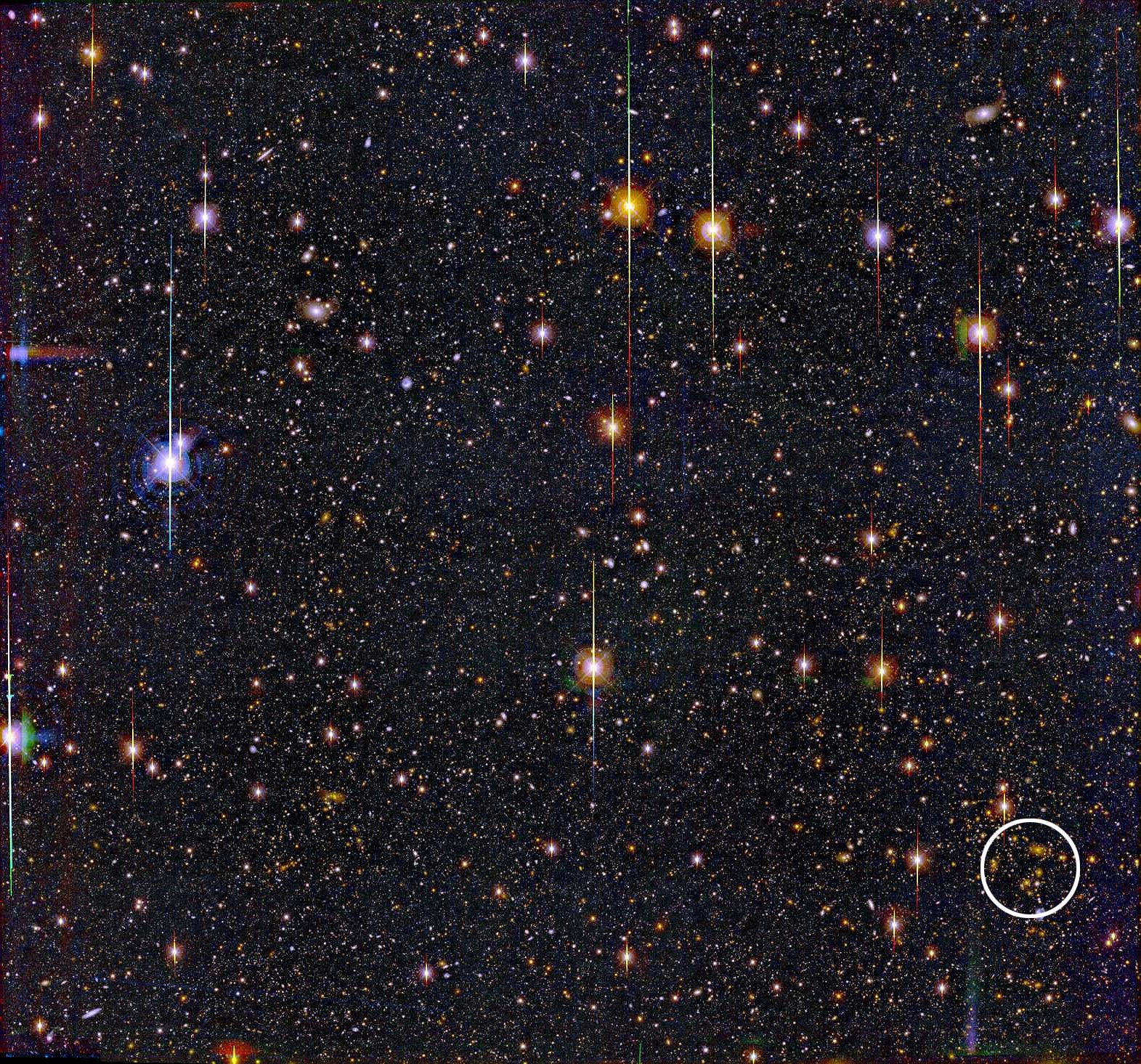 Distortion from a Distant Cluster