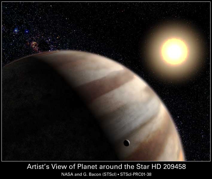 Extra-Solar Planetary Atmosphere Detected