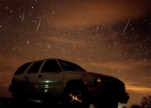 Leonids From the Road
