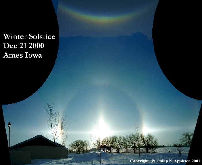 Sun Halo at Winter Solstice
