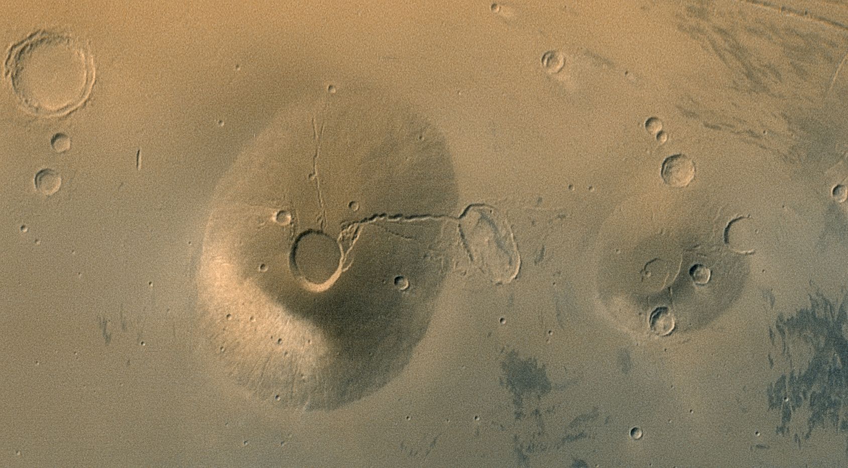 Ancient Volcanos of Mars