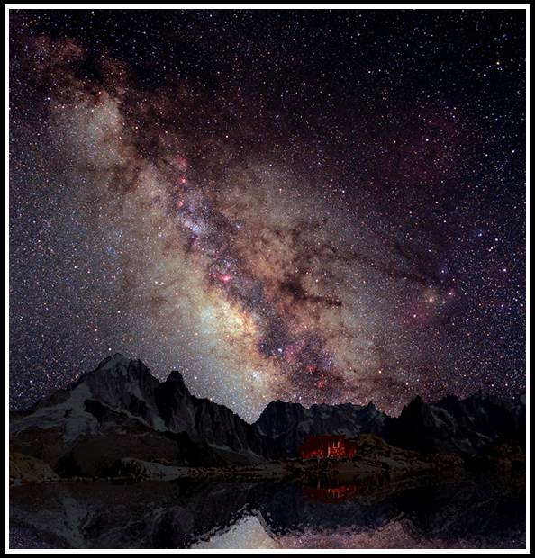 The Milky Way Over the French Alps