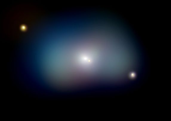 NGC 1700: Elliptical Galaxy and Rotating Disk