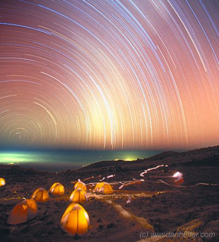 The Star Trails of Kilimanjaro
