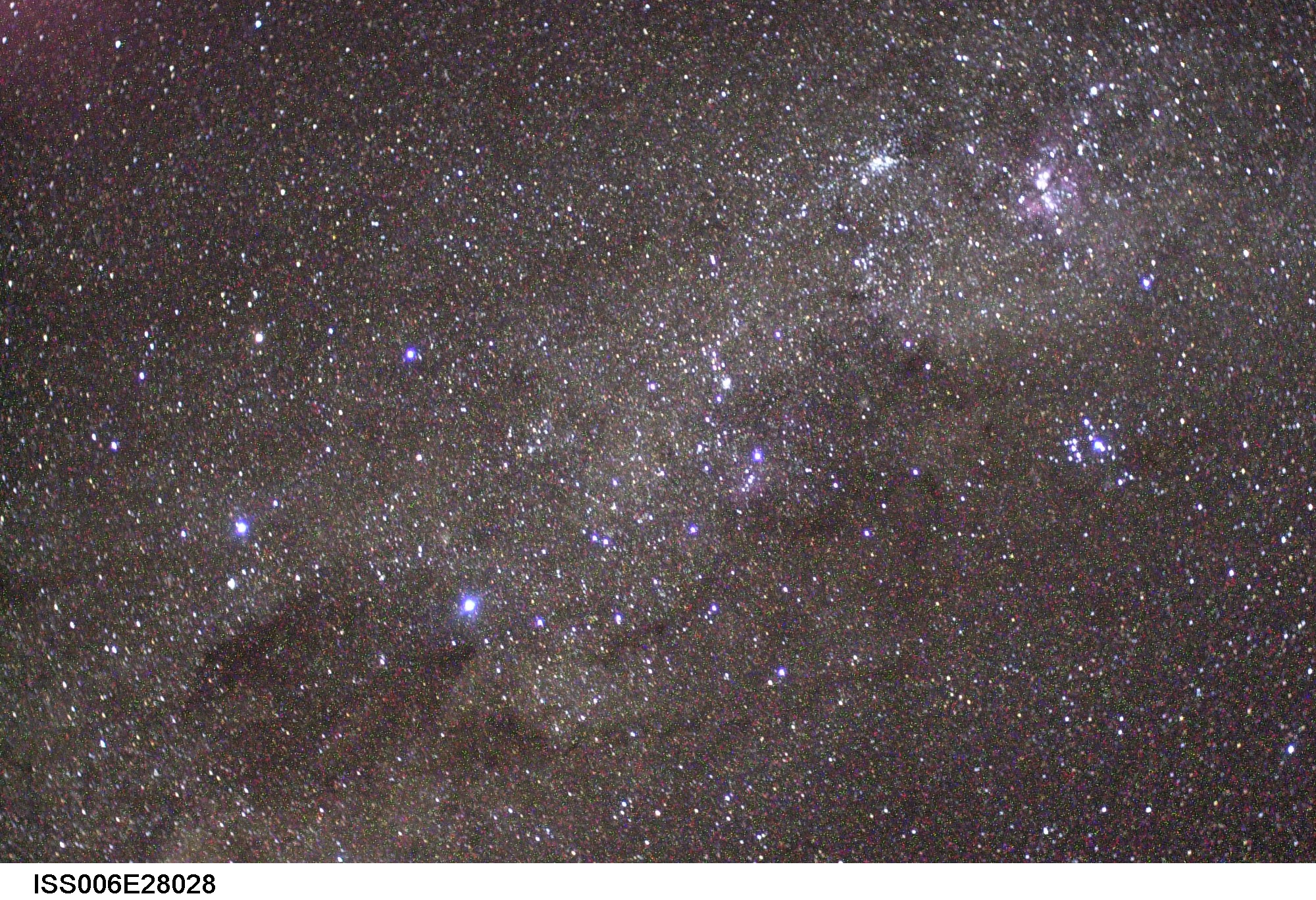 The Southern Sky from the International Space Station