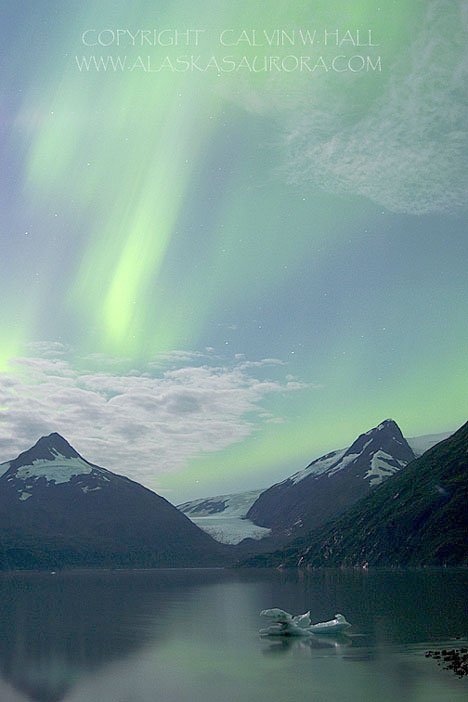 Aurora Over the Chugach Mountains