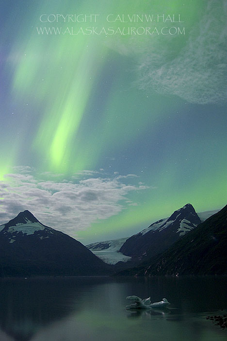 Aurora Over the Chugach Mountains