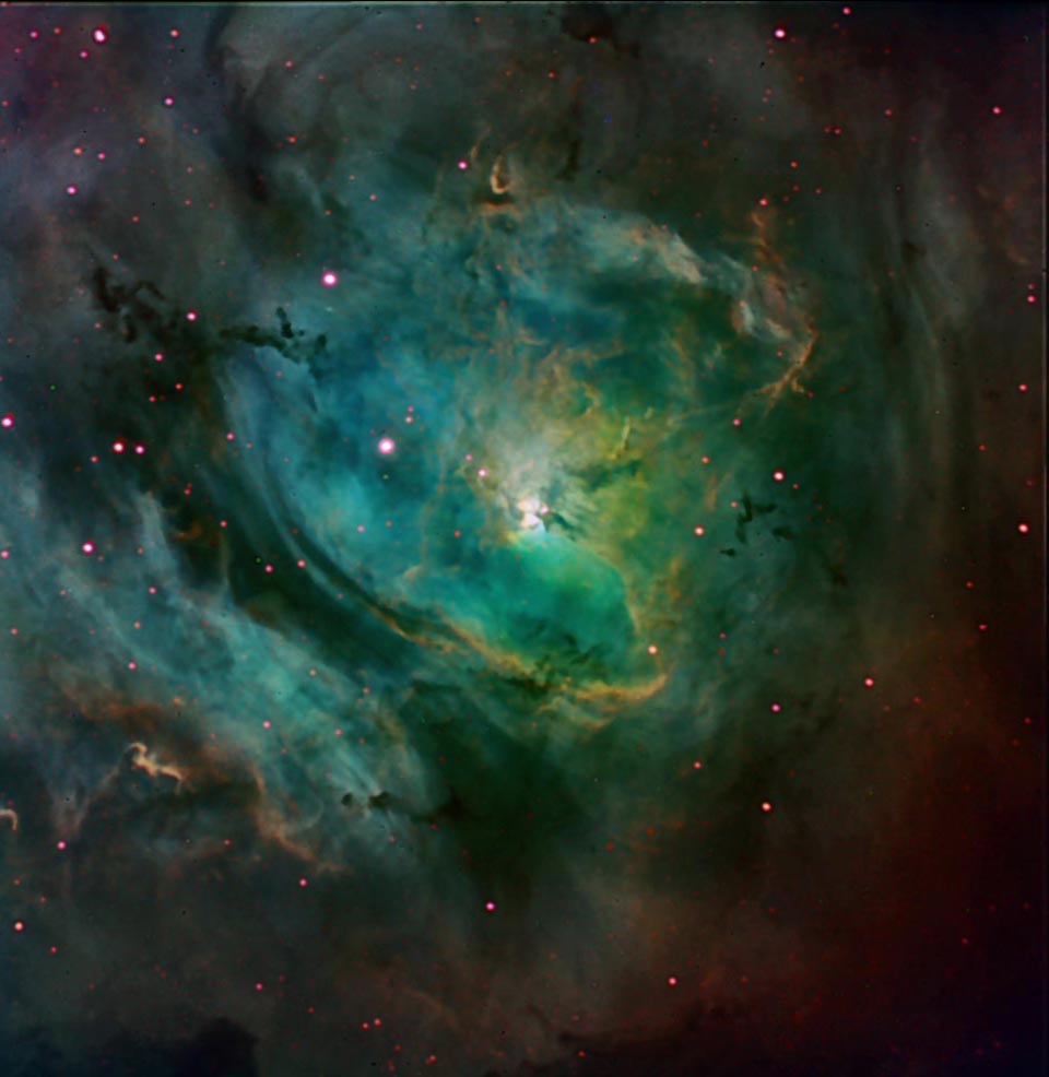 Stars and Dust of the Lagoon Nebula