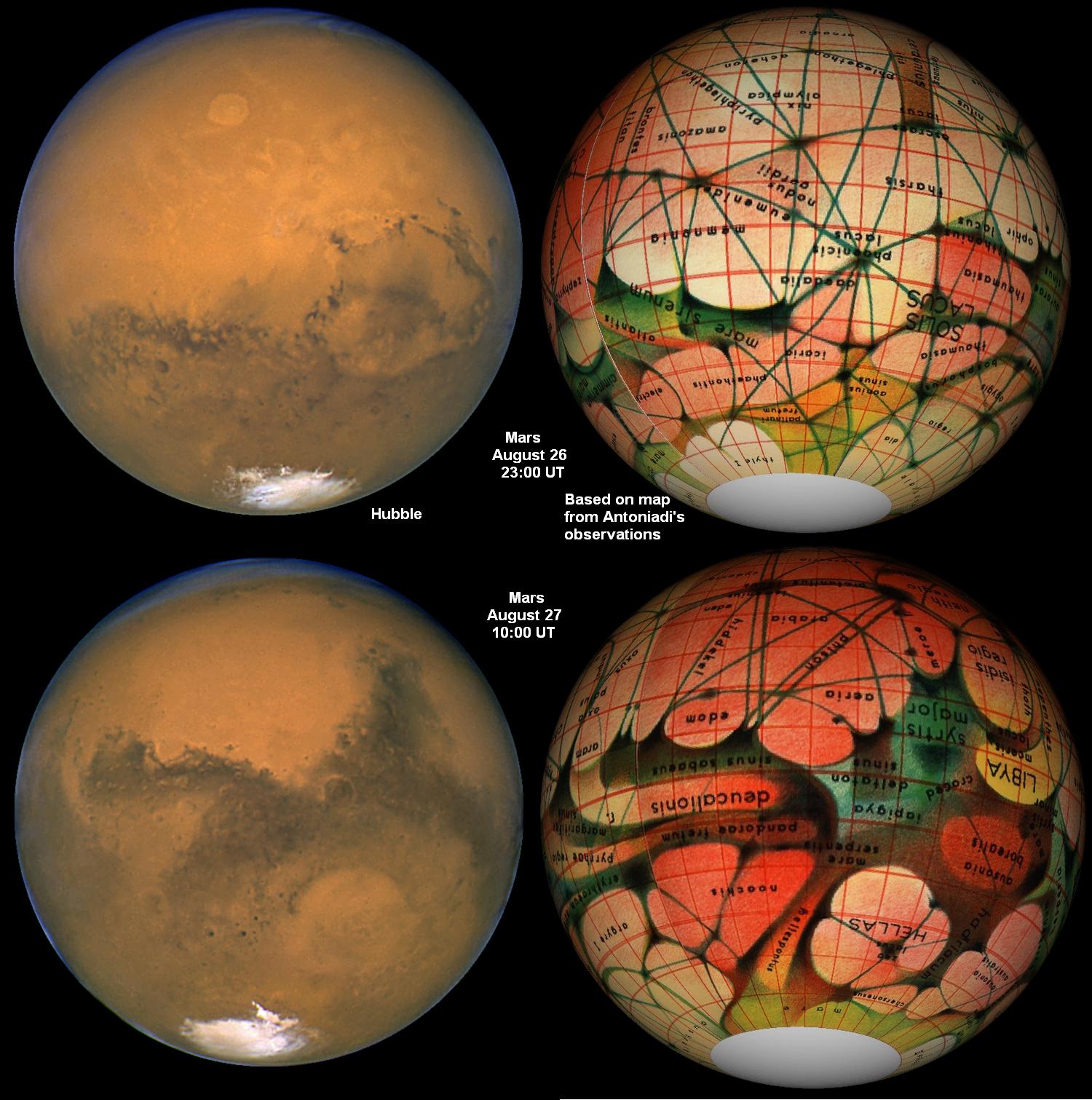 Mars Then and Now