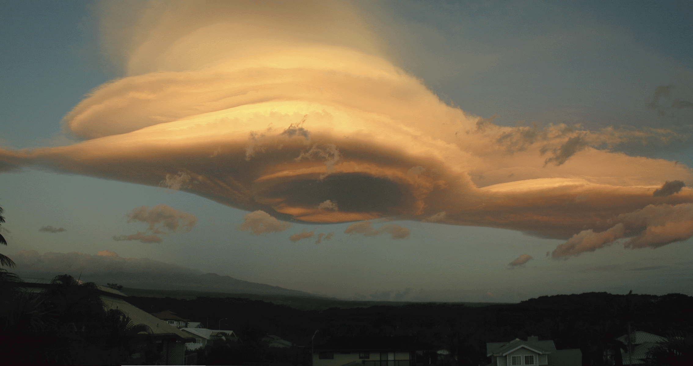 A Lenticular Cloud Over Hawai'i