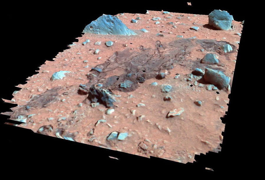 Martian Surface in Perspective