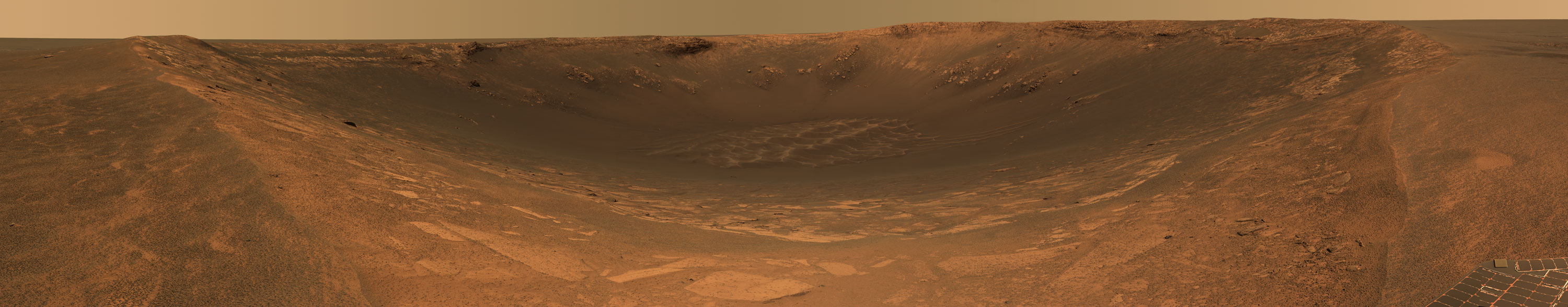 Endurance Crater on Mars