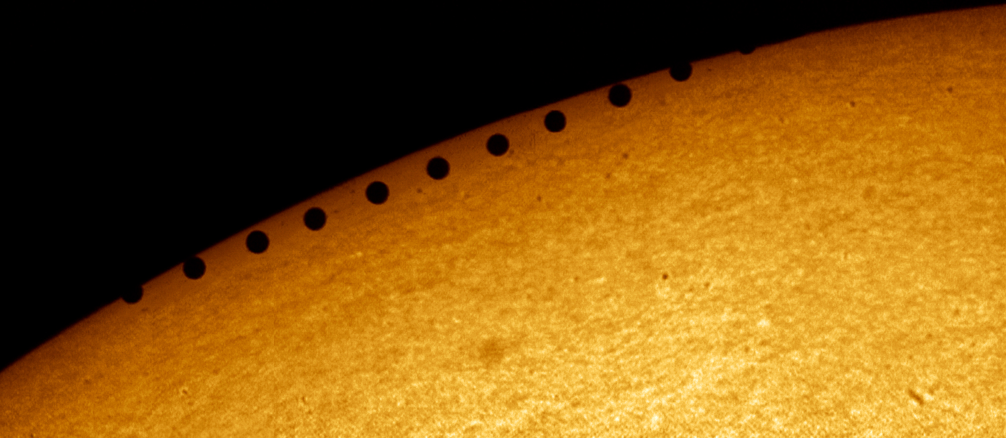 A Planet Transits the Sun