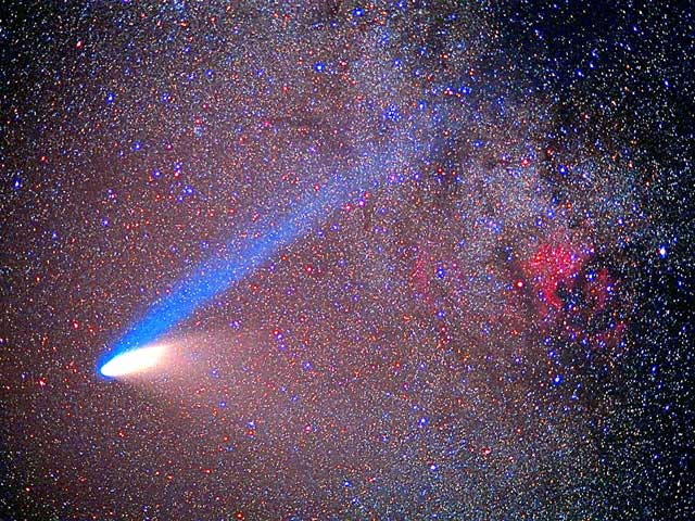 Comet Hale-Bopp and the North America Nebula