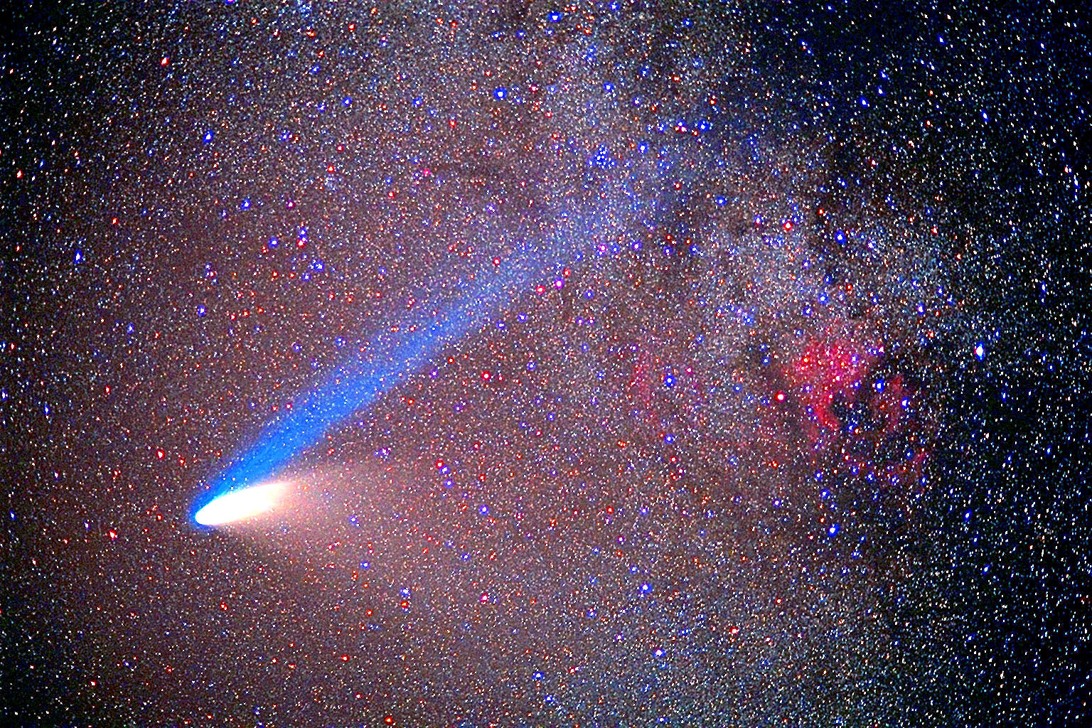 Comet Hale-Bopp and the North America Nebula