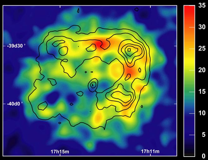 Supernova Remnant Imaged in Gamma Rays
