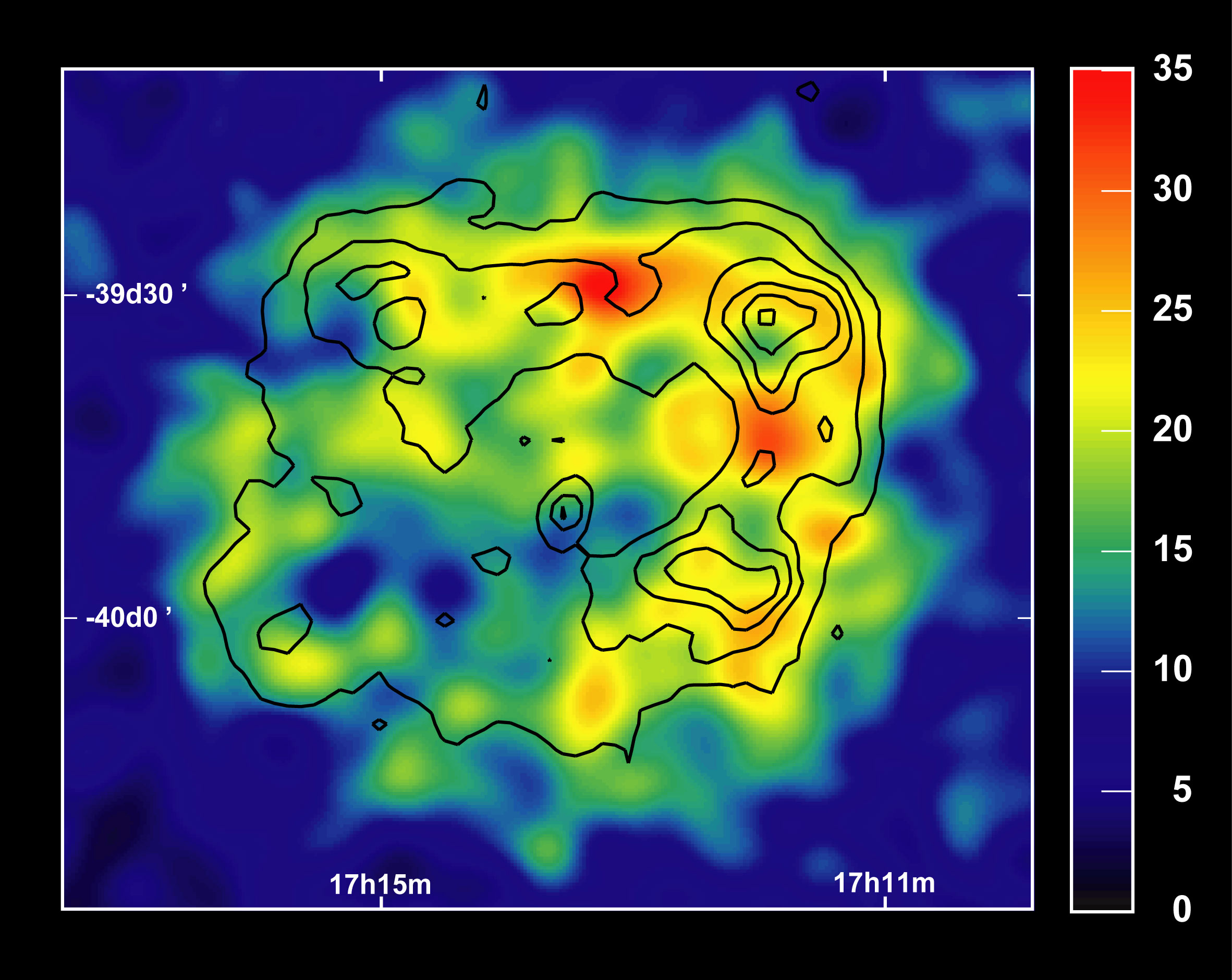 Supernova Remnant Imaged in Gamma Rays