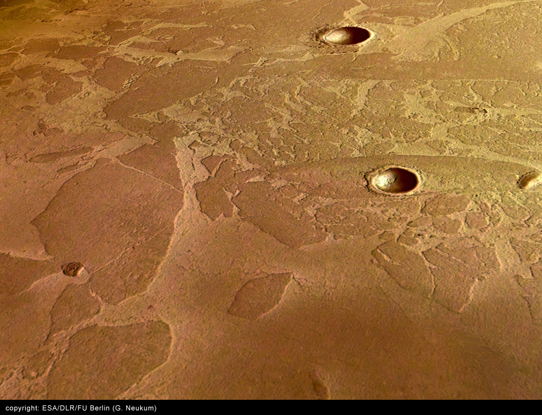 Unusual Plates on Mars