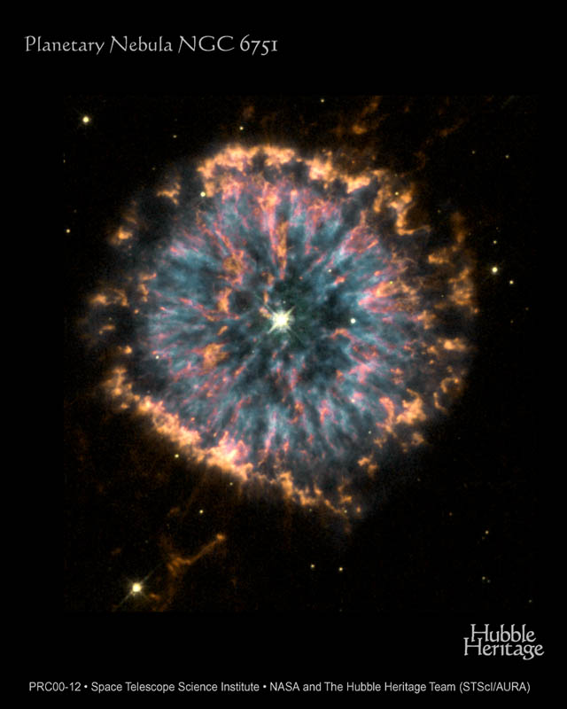 Celebrating Hubble With NGC 6751