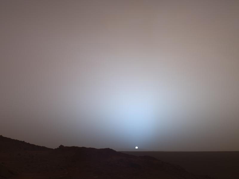 Sunset Over Gusev Crater