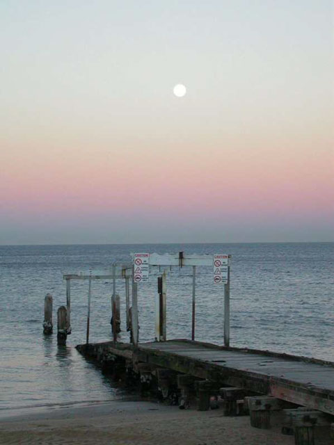 The Belt of Venus over Elwood Beach