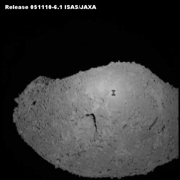 A Robot's Shadow on Asteroid Itokawa