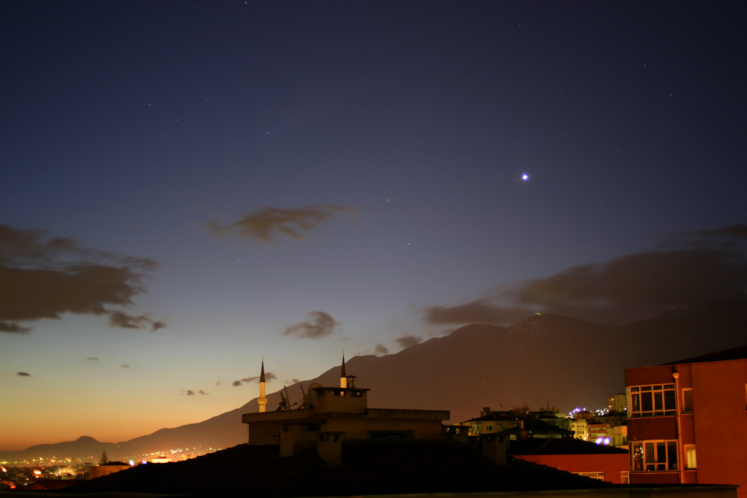 Venus and Comet Pojmanski