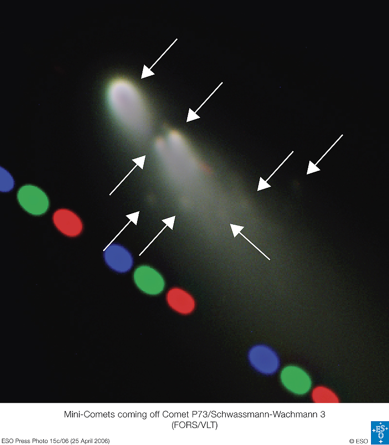 Crumbling Comet Schwassmann-Wachmann 3 Approaches