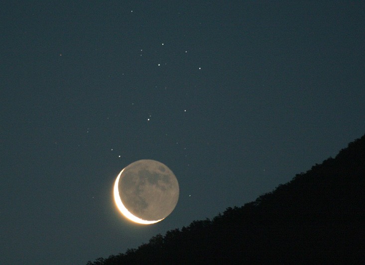 Old Moon and Sister Stars