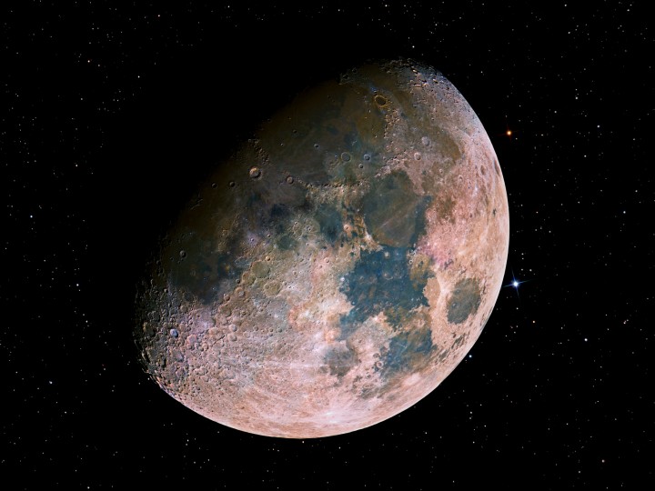 Colorful Moon Mosaic