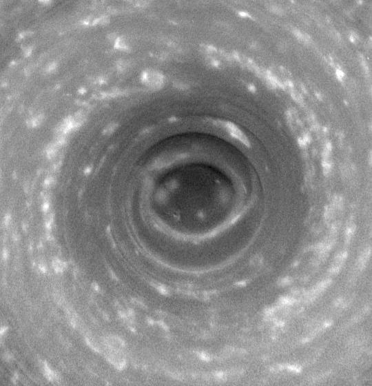 A Hurricane Over the South Pole of Saturn