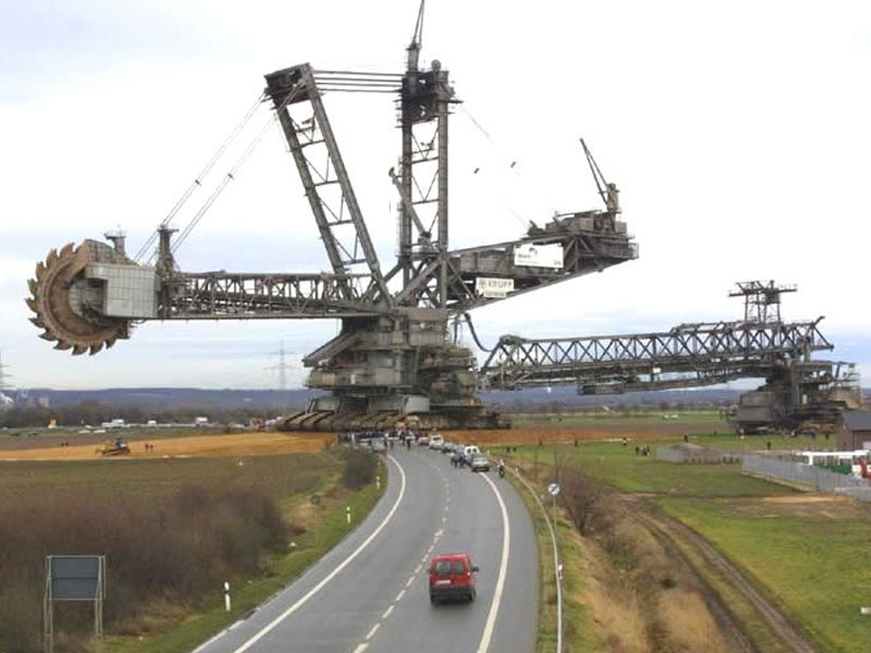 A Bucket-Wheel Excavator on Earth