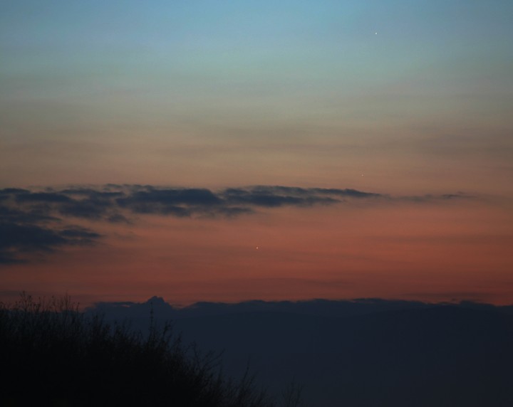 Three Planets in Dawn Skies