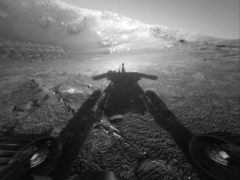 Shadow of a Martian Robot