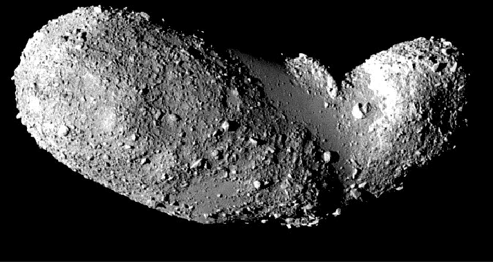 Smooth Sections of Asteroid Itokawa