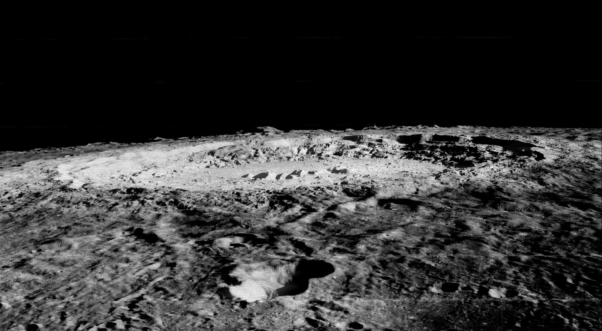 Lunar Orbiter Views Crater Copernicus