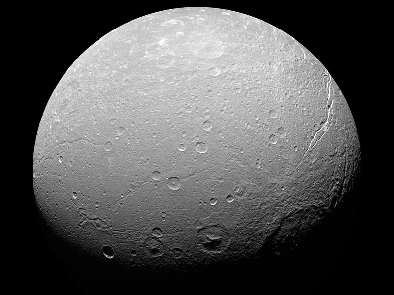 Unusual Cratering on Saturn's Dione