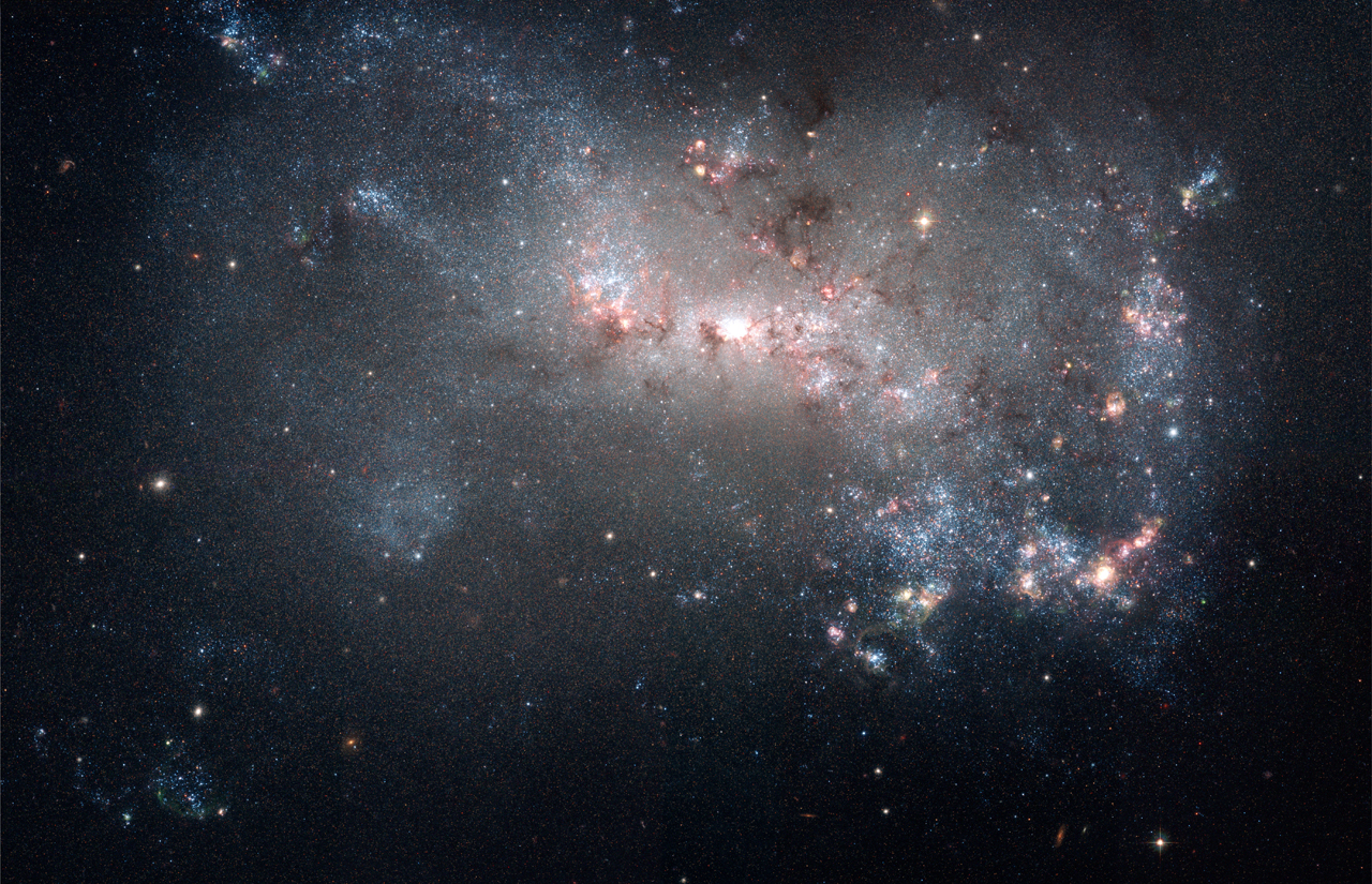 NGC 4449: Close-Up of a Small Galaxy