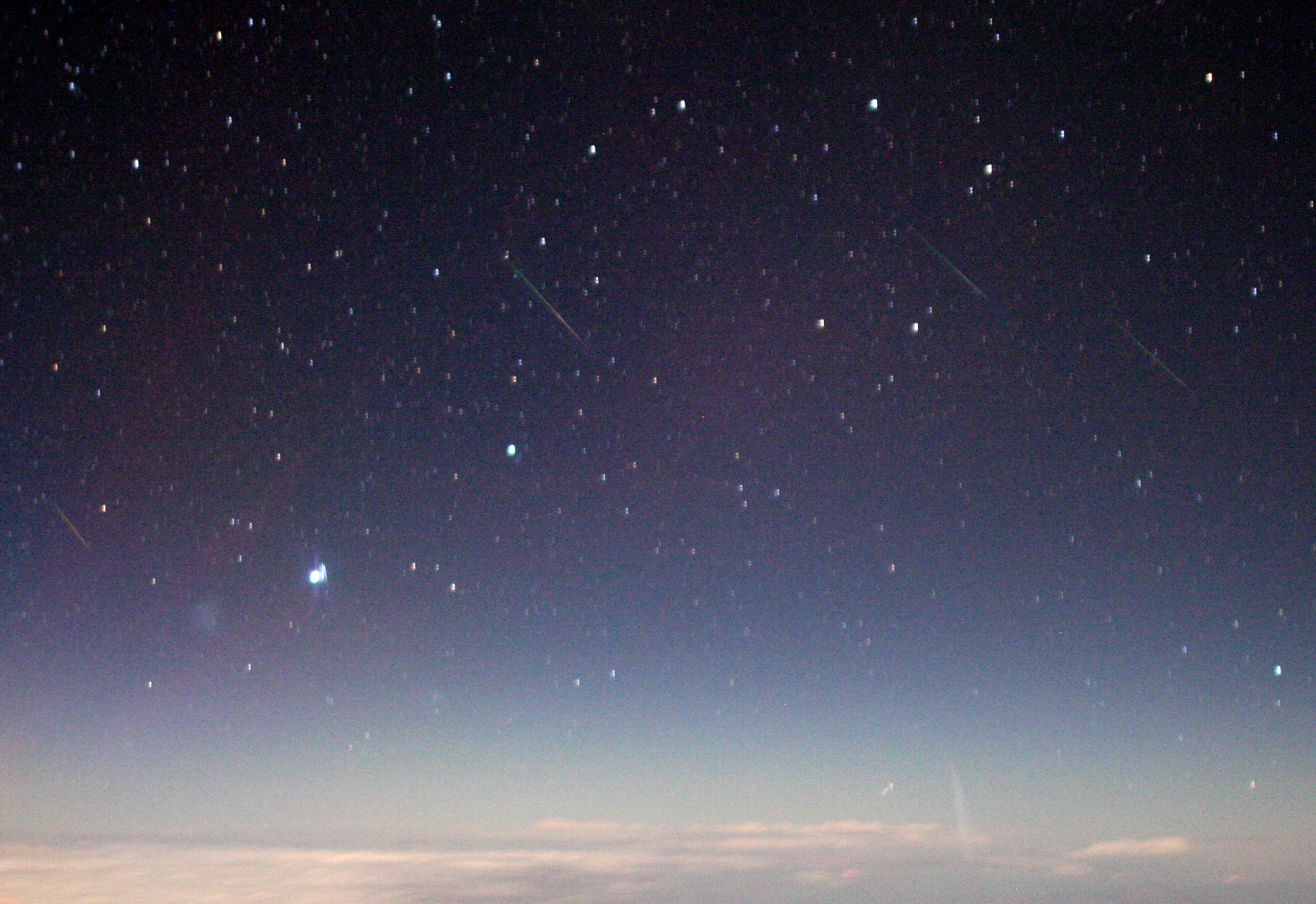 Aurigids from 47,000 Feet