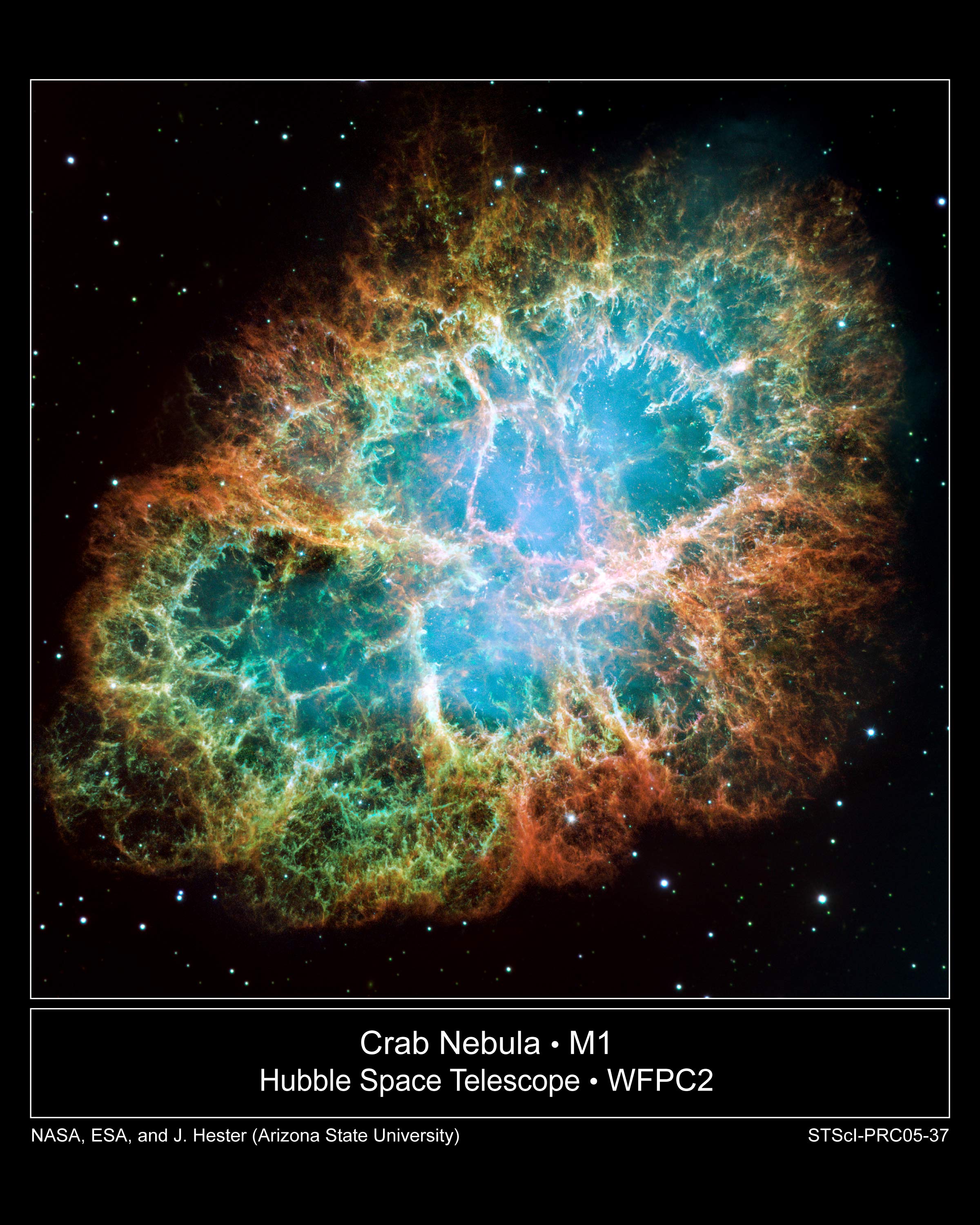 M1: The Crab Nebula from Hubble