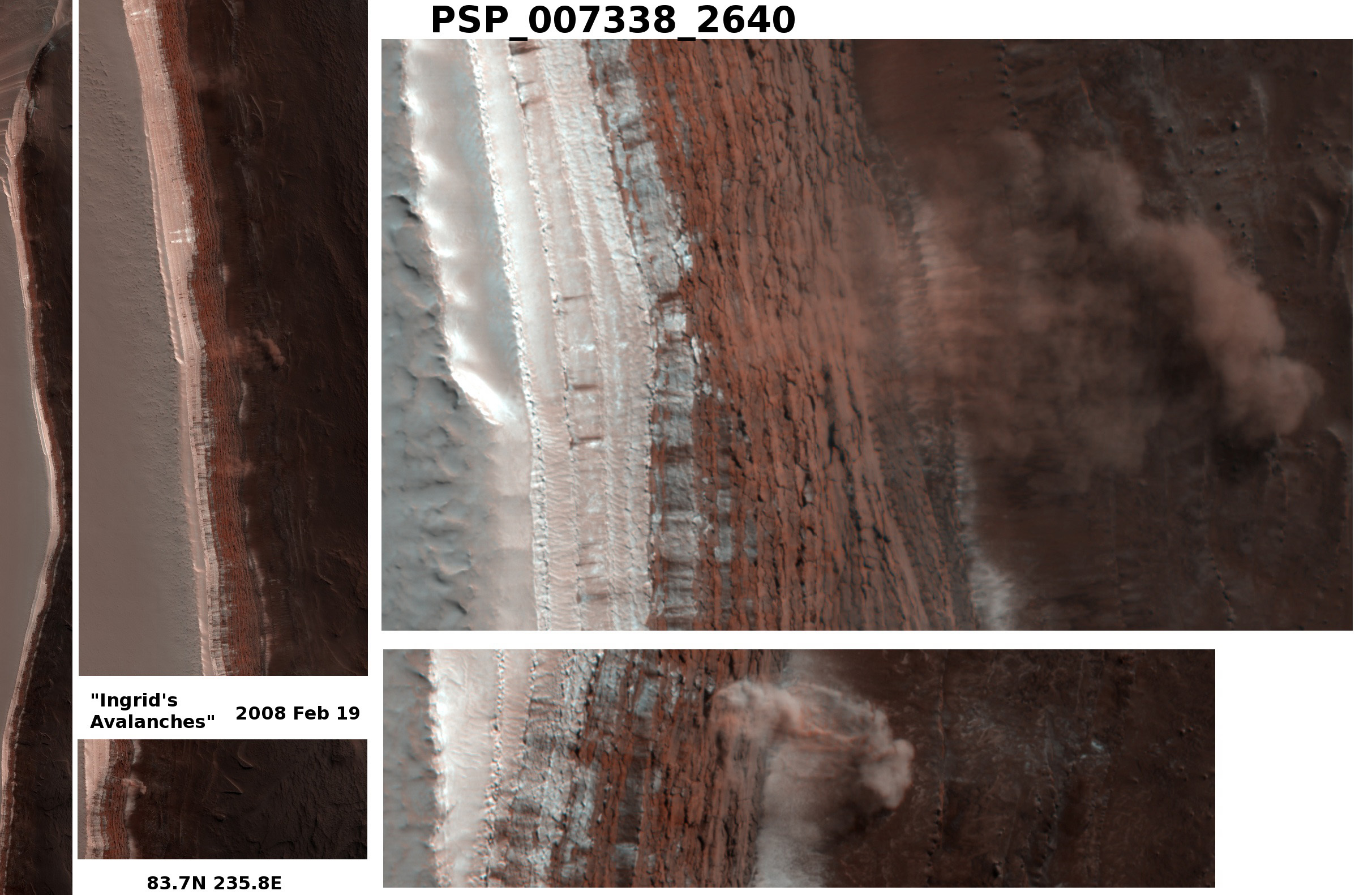 An Avalanche on Mars