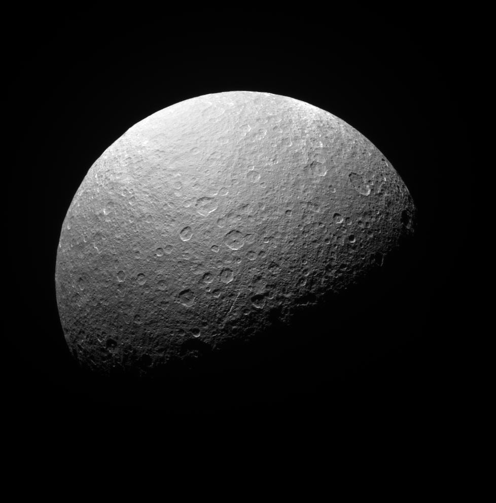 Ancient Craters of Southern Rhea