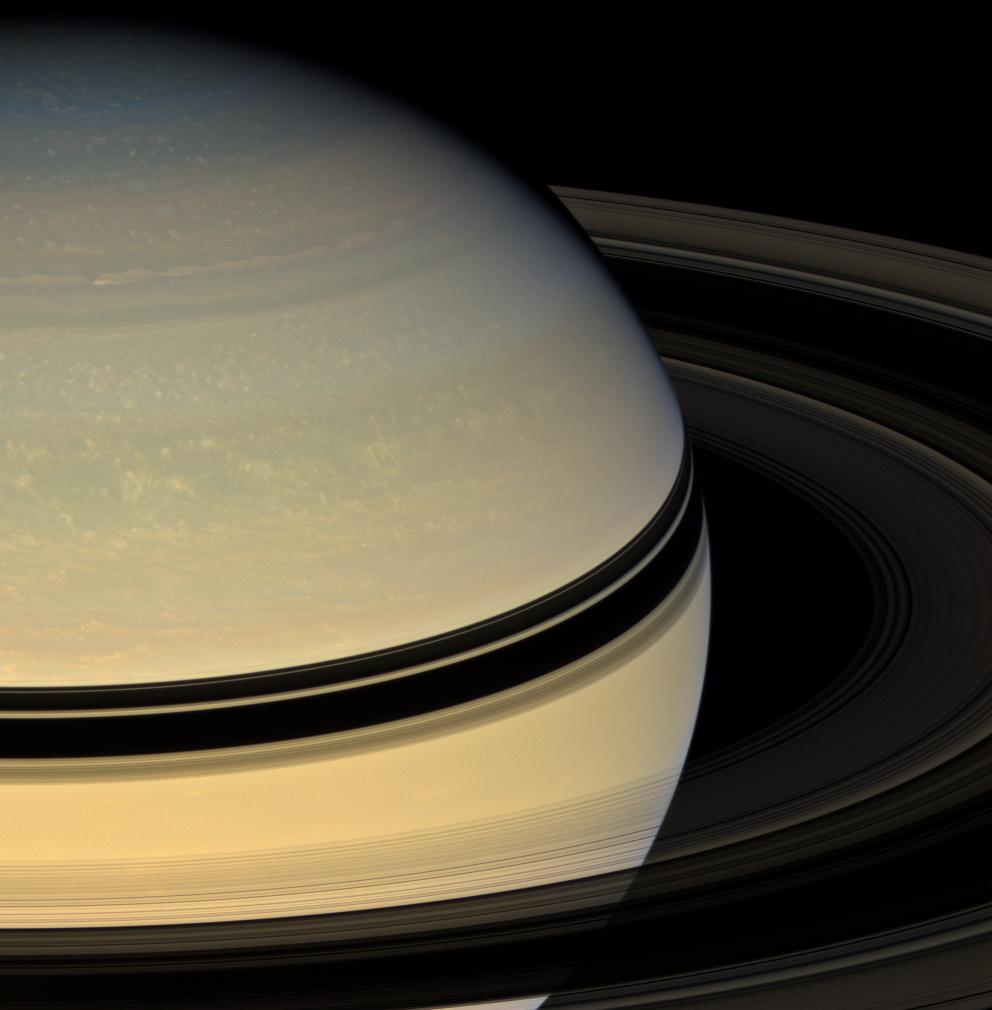 Saturn's Rings from the Other Side