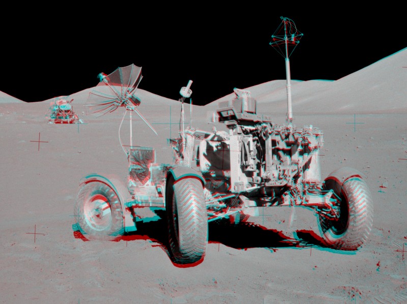 Apollo 17: VIP Site Anaglyph